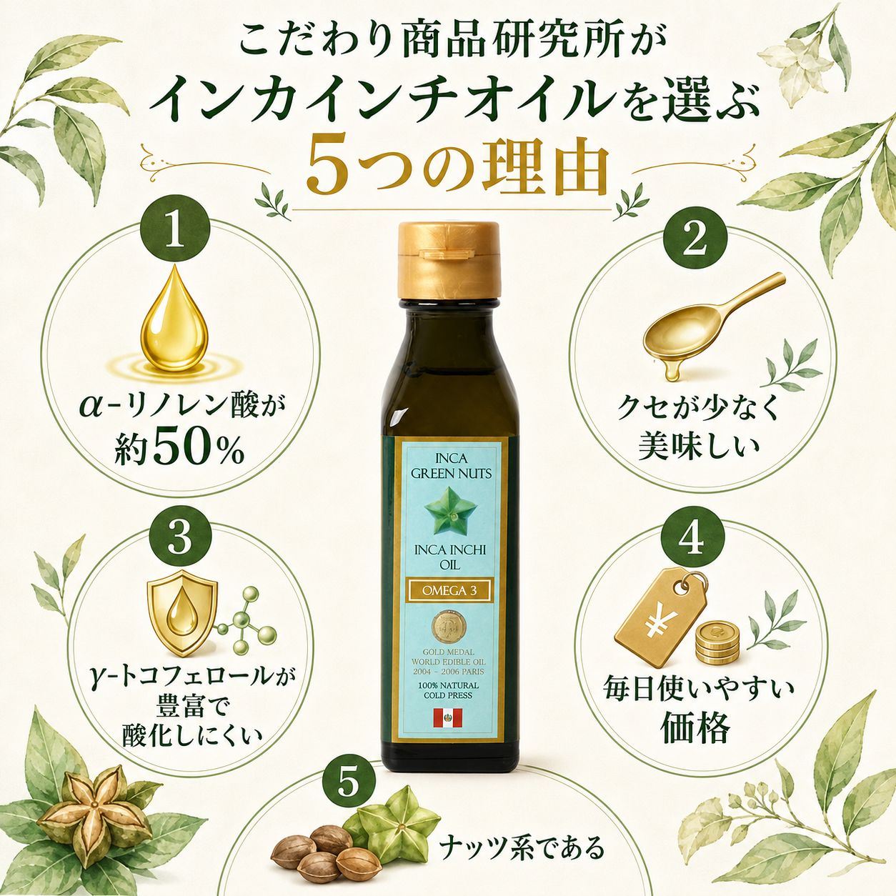 インカインチオイル 105g
