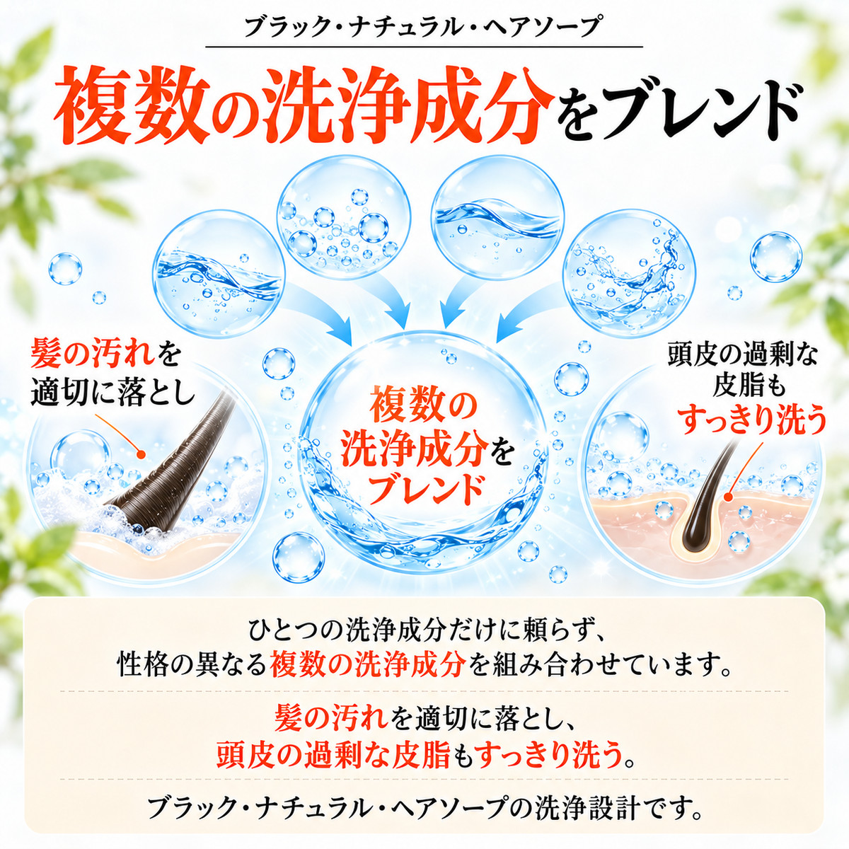 ブラック・ナチュラル・ヘアソープ