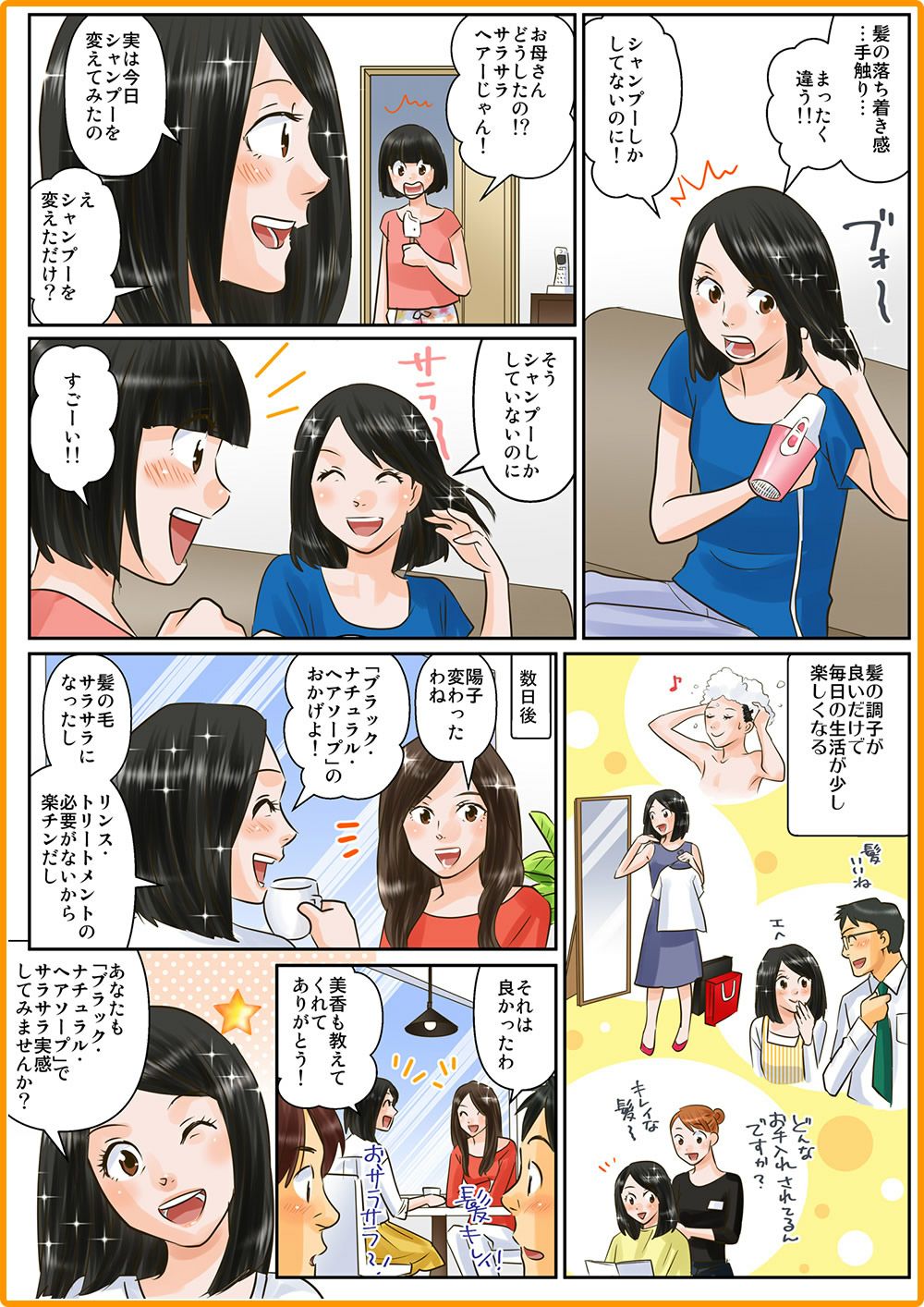 ブラック・ナチュラル・ヘアソープ