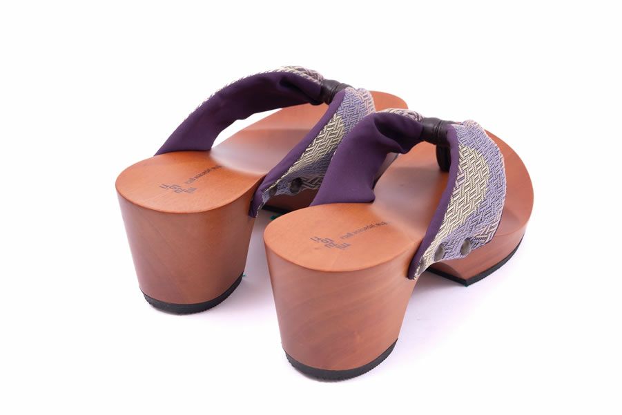 hitete 6.5 波動/紫・シフォンカーフ茶（高田織物） / KC-55