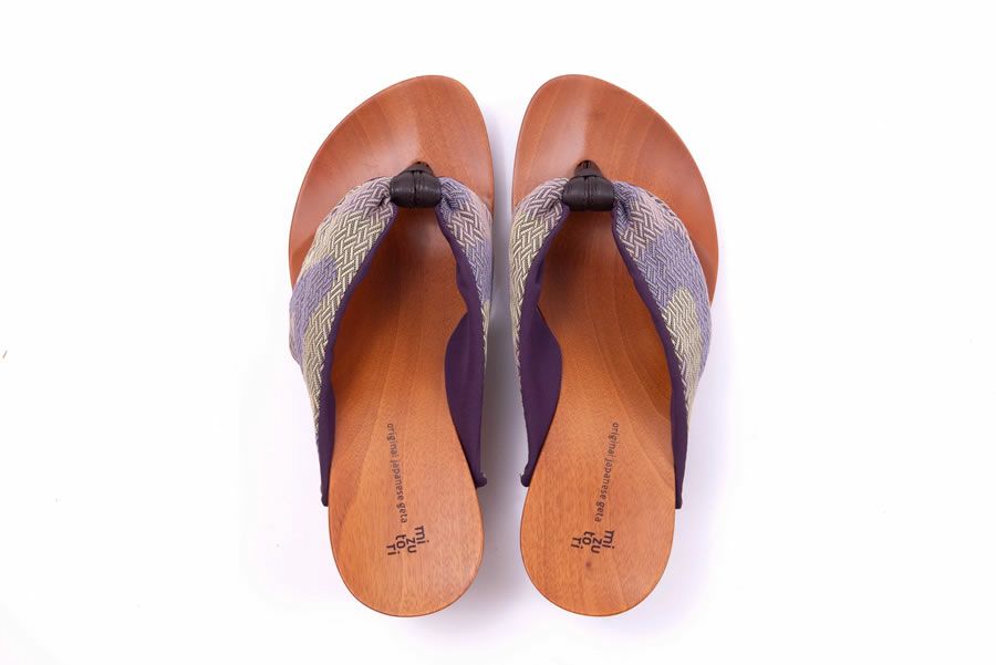 hitete 6.5 波動/紫・シフォンカーフ茶（高田織物） / KC-55