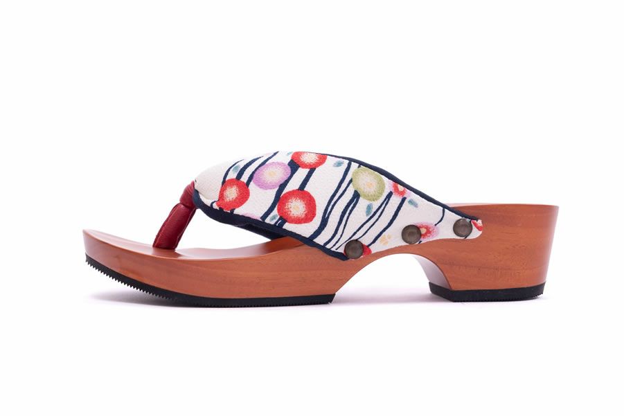 hitete（ハイテテ） 4.5 KT-56 夢椿/紺・シフォンカーフ赤